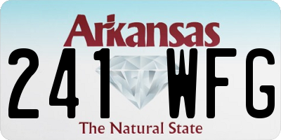 AR license plate 241WFG