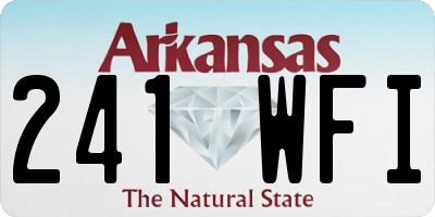 AR license plate 241WFI