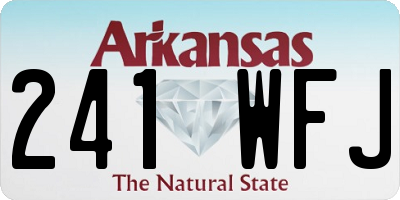 AR license plate 241WFJ