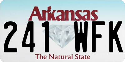 AR license plate 241WFK