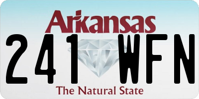 AR license plate 241WFN