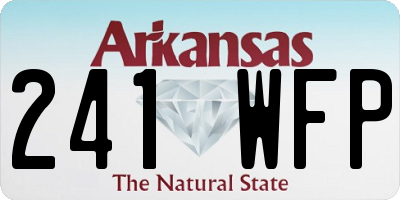 AR license plate 241WFP