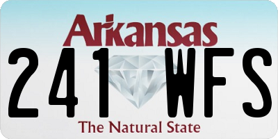 AR license plate 241WFS