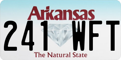 AR license plate 241WFT