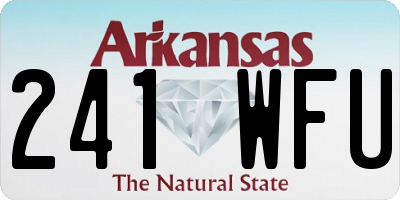 AR license plate 241WFU