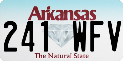 AR license plate 241WFV