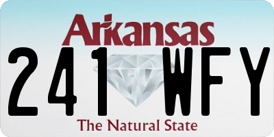 AR license plate 241WFY