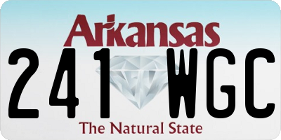AR license plate 241WGC