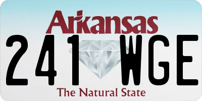 AR license plate 241WGE