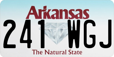 AR license plate 241WGJ