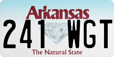 AR license plate 241WGT