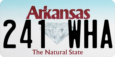 AR license plate 241WHA