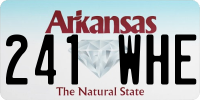AR license plate 241WHE