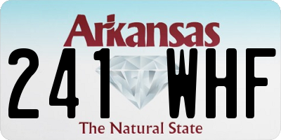 AR license plate 241WHF