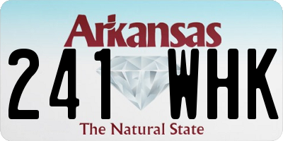 AR license plate 241WHK