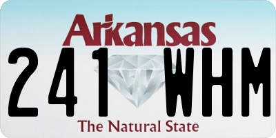 AR license plate 241WHM