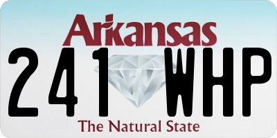 AR license plate 241WHP