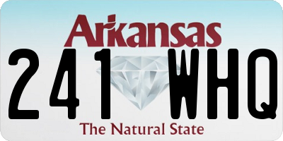AR license plate 241WHQ