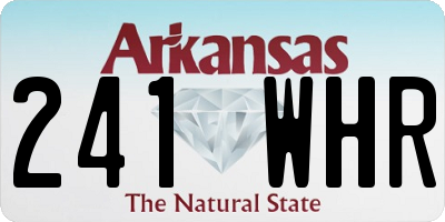 AR license plate 241WHR