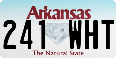 AR license plate 241WHT
