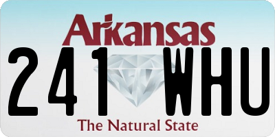 AR license plate 241WHU