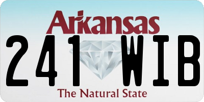 AR license plate 241WIB