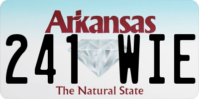 AR license plate 241WIE