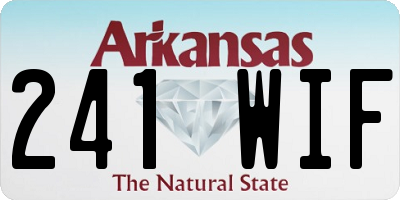AR license plate 241WIF