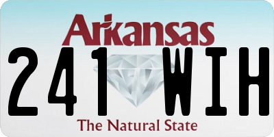 AR license plate 241WIH