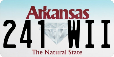 AR license plate 241WII