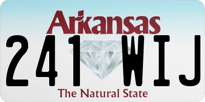 AR license plate 241WIJ
