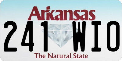 AR license plate 241WIO