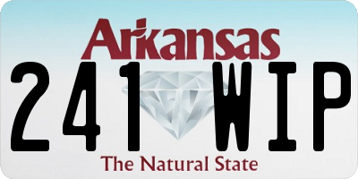 AR license plate 241WIP