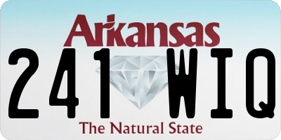 AR license plate 241WIQ