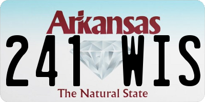 AR license plate 241WIS