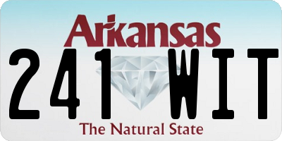 AR license plate 241WIT