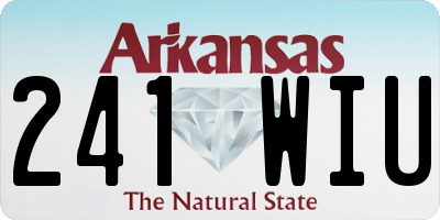 AR license plate 241WIU