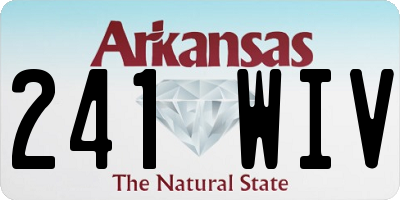 AR license plate 241WIV
