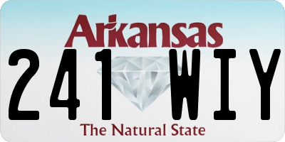 AR license plate 241WIY