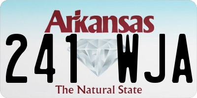 AR license plate 241WJA