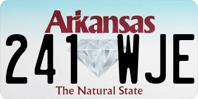 AR license plate 241WJE