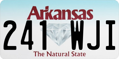 AR license plate 241WJI