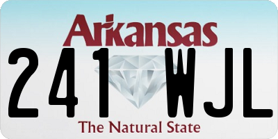 AR license plate 241WJL
