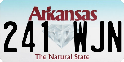 AR license plate 241WJN