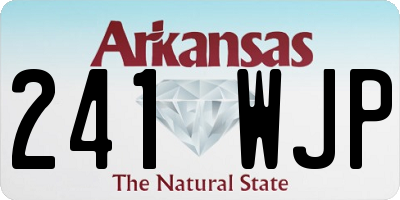 AR license plate 241WJP
