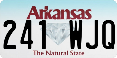AR license plate 241WJQ