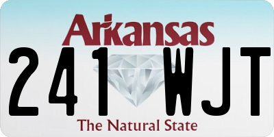 AR license plate 241WJT