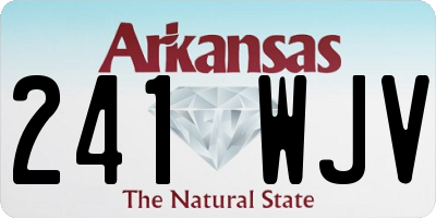 AR license plate 241WJV