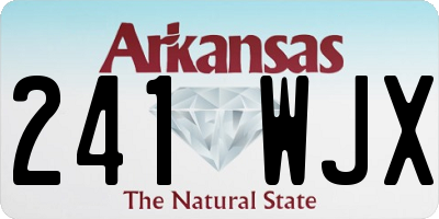 AR license plate 241WJX