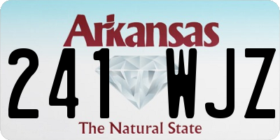 AR license plate 241WJZ